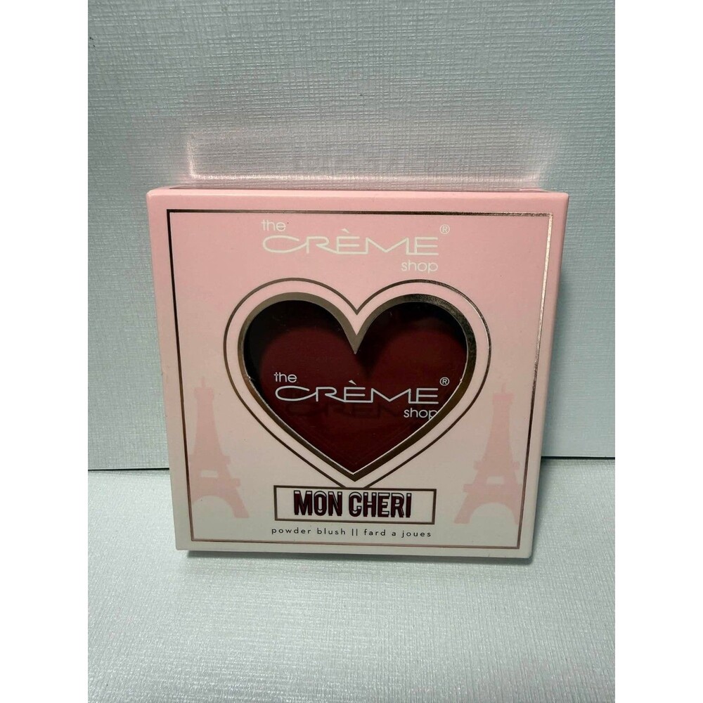 The Crème Shop – MON CHÉRI Powder Blush (Heart‑Cut Packaging)